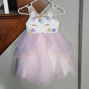 5T unicorn party dress